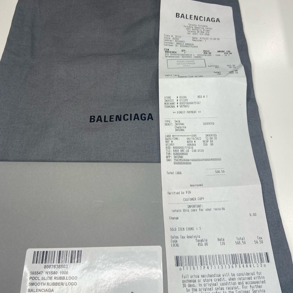 Women’s Balenciaga Slides - Size 9/39 - Picture 4 of 6